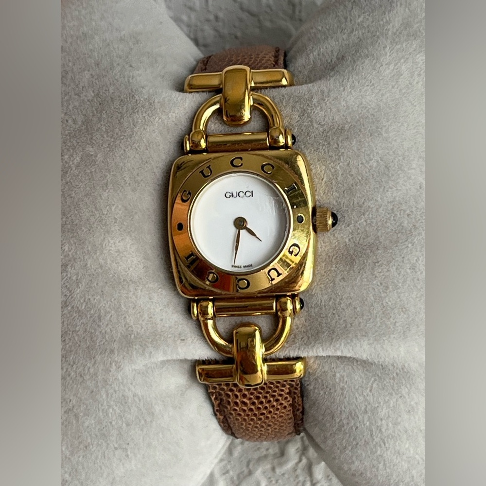 GUCCI 6300L Women's gold plated 10 microns 14K